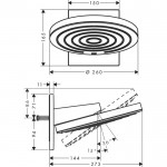 Potinkinis termostatinis dušas 6 in 1 komplekte HANSGROHE Pulsify S 260 2jet